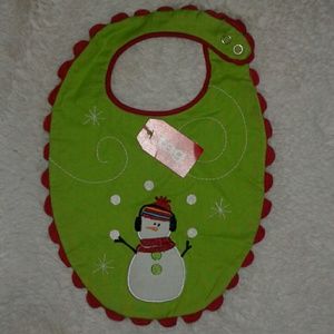 NWT. Baby Christmas Bibs.